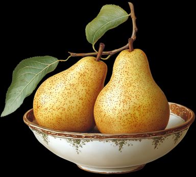 Pears in a bowl