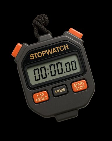 a stopwatch