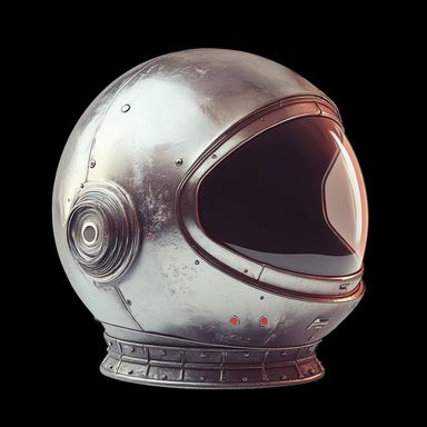 En futuristisk hjälm.